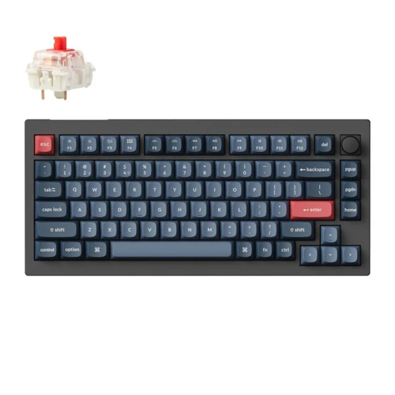 KeyChron QMK/VIA 75% Custom Mechanical Gaming Keyboard - Wireless / RGB / Black
