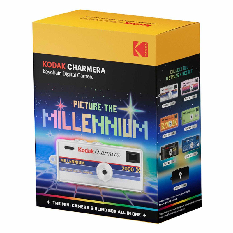 KODAK Charmera Millennium Keychain Digital Camera - 1.6MP / Assorted