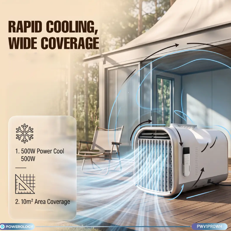 Powerology Nival Portable Air Conditioner - 500W / White