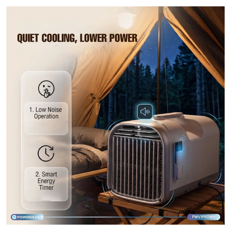 Powerology Nival Portable Air Conditioner - 500W / White