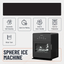 Porodo Lifestyle Sphere Ice Machine - 1.6L / Black