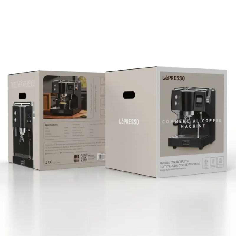 LePresso Avorio Italian Pump Commercial Coffee Machine - 3L / 2550W / Black