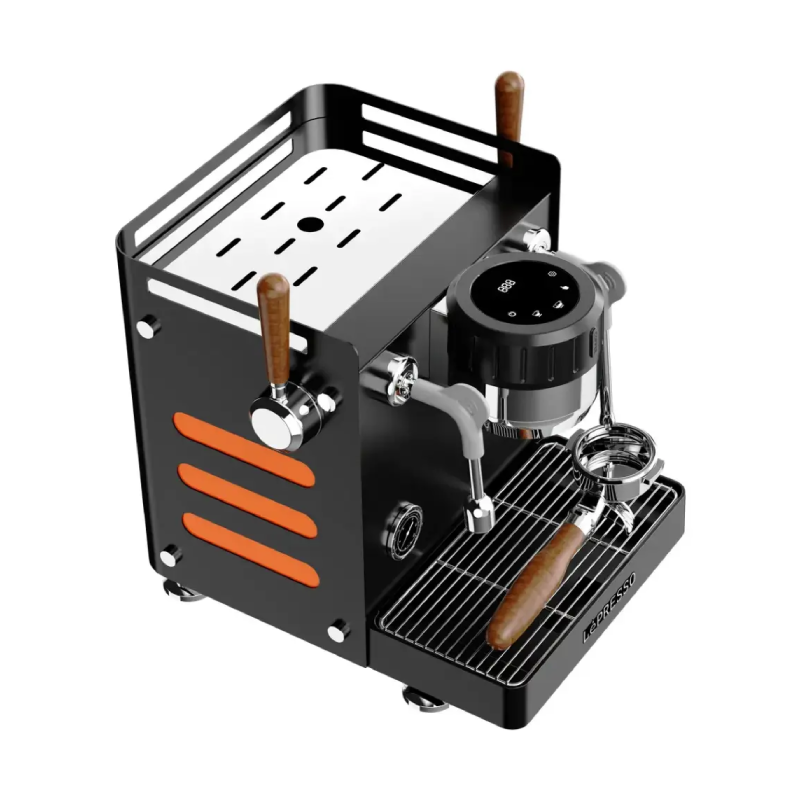 LePresso Commercial Bellissimo Triple Boiler Coffee Machine with Dual Italian Pump - Black
