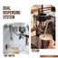 LePresso Commercial Bellissimo Triple Boiler Coffee Machine with Dual Italian Pump - Black