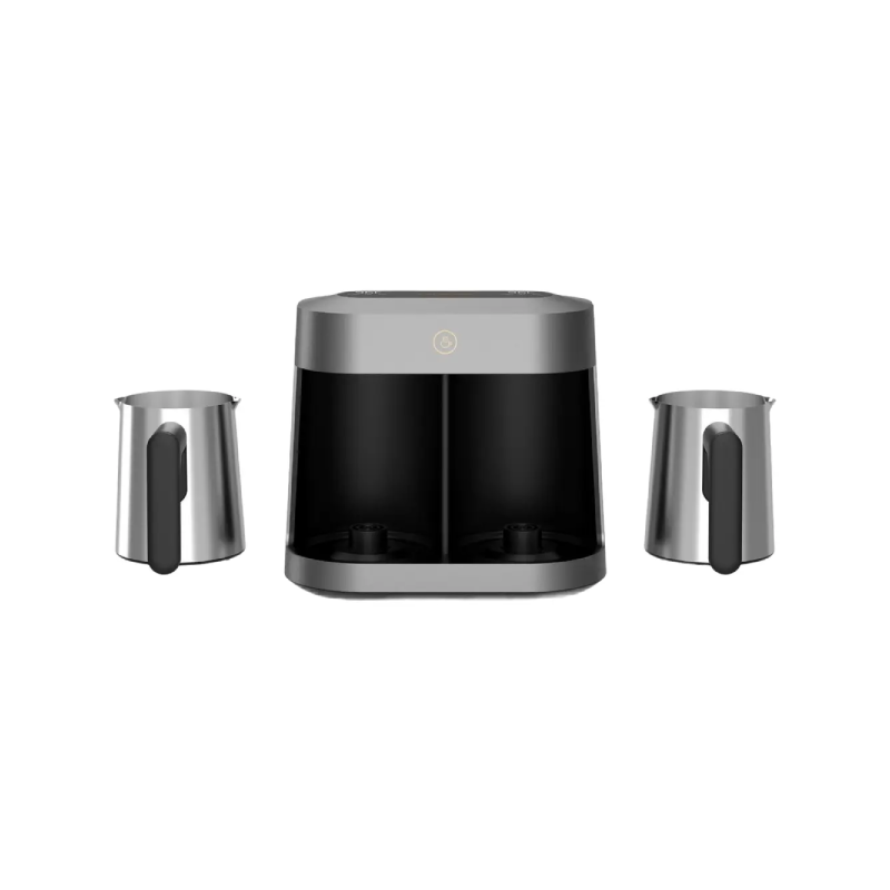 LePresso Cezvara Dual-Cup Turkish Coffee Maker - Gray