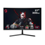 شاشة ألعاب منحنية جيم أون GOC27F120VA بدقة FHD، مقاس 27 بوصة FHD، تردد 120 هرتز، زمن استجابة 1 مللي ثانية، HDMI 2.1، VGA، أسود