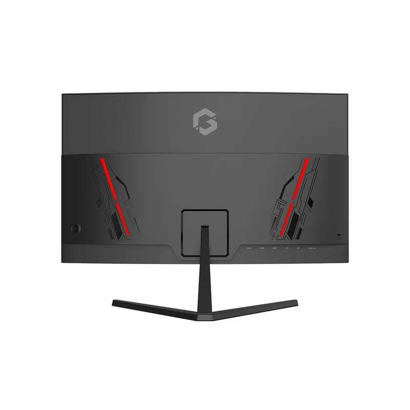 شاشة ألعاب منحنية جيم أون GOC27F120VA بدقة FHD، مقاس 27 بوصة FHD، تردد 120 هرتز، زمن استجابة 1 مللي ثانية، HDMI 2.1، VGA، أسود