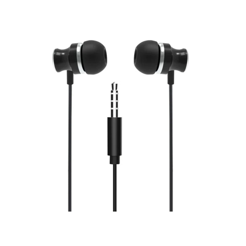 Earldom E37 Wired Earphones with Mic - 3.5mm Jack / In-Ear / Wired / Black
