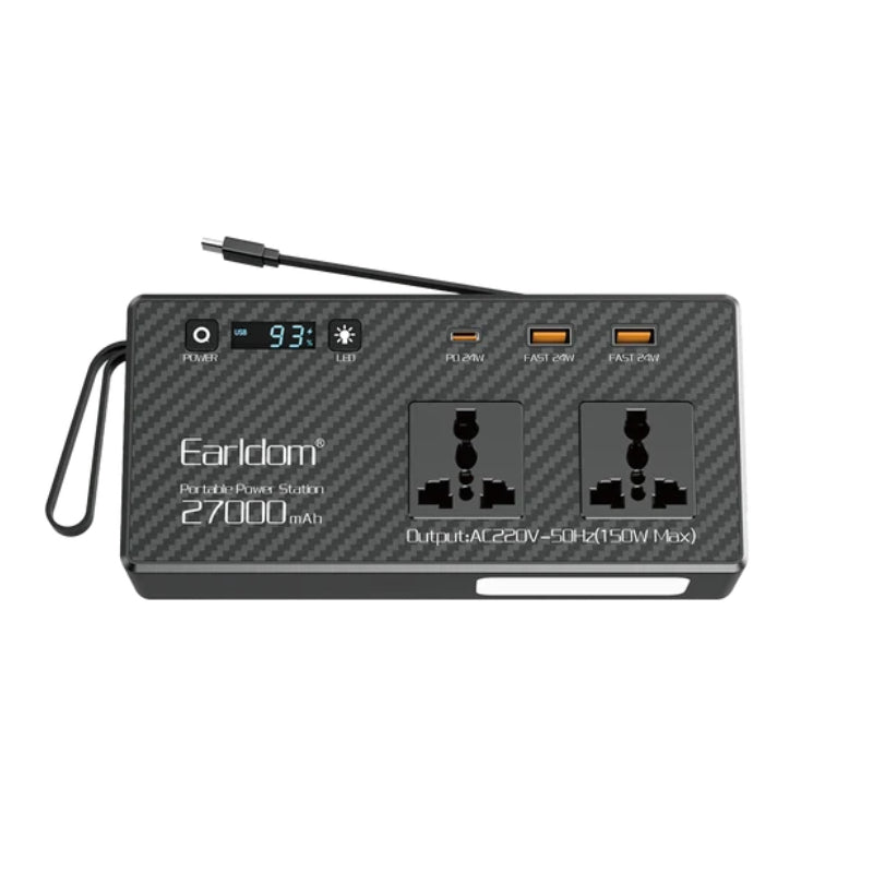 مشترك كهربائي متعدد المنافذ راف باور بمنفذ USB-C ومنفذي USB-A وتقنية PD30 و4 مقابس تيار متردد مع كابل بطول 3 أمتار
