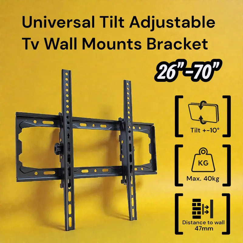 ZENO TA64 Universal 26”-70” Tilt Adjustable Up Down Flat Panel LED LCD TV Wall Mount Bracket