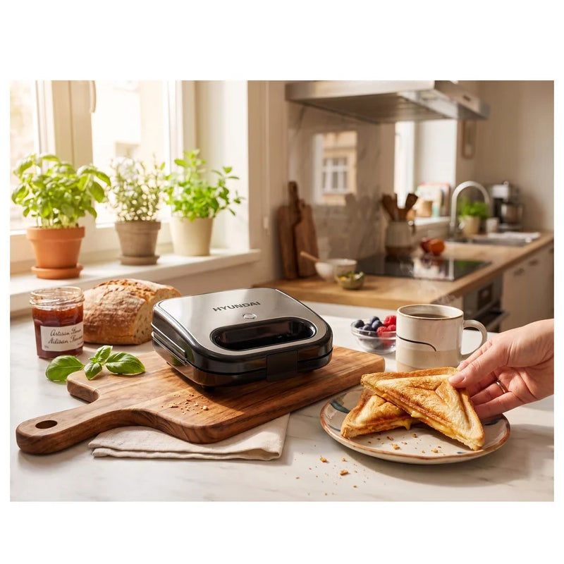 Hyundai 2-Slice Sandwich Maker - 750W