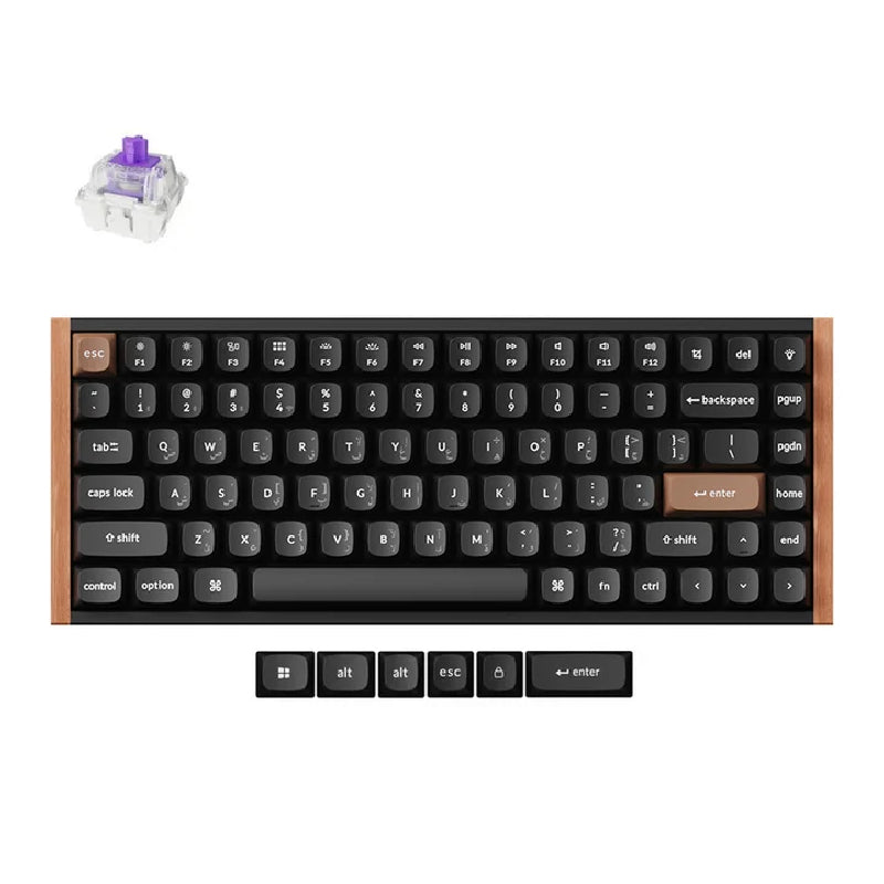 Keychron K2 HE Special Edition RGB Wireless Mechanical Gaming Keyboard With Magnetic Switch - Arabic layout / Black