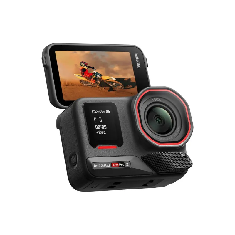 Insta360 MM93 Ace Pro 2 8K AI-Powered Action Cam - 8K / 1800mAh / Wi-Fi / Bluetooth / USB-C / Black