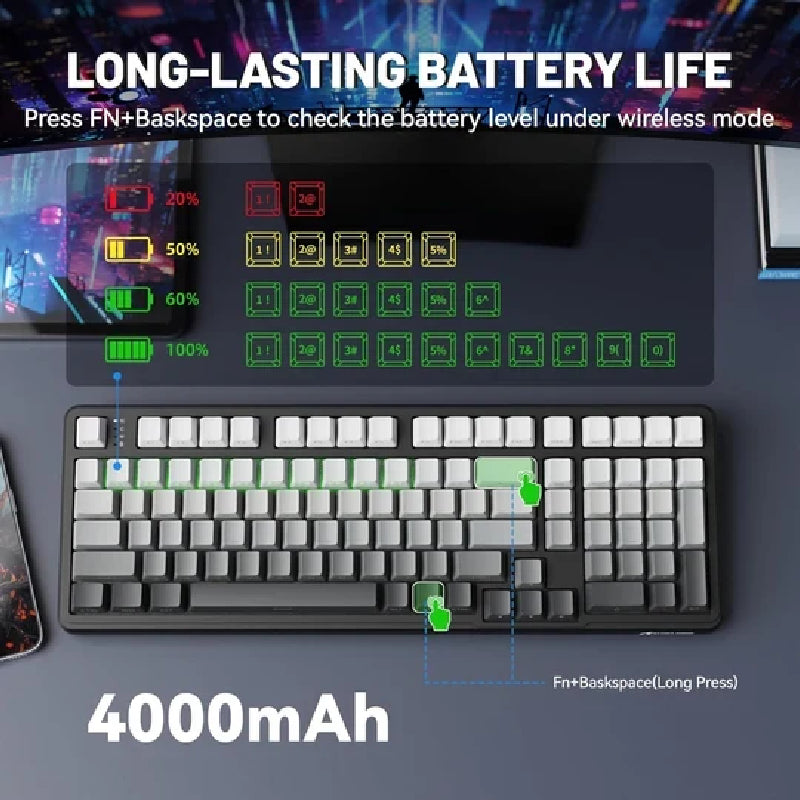 لوحة مفاتيح ألعاب ميكانيكية هجينة ستيل سيريز أبيكس 5، سلكية، RGB، باللون الأسود