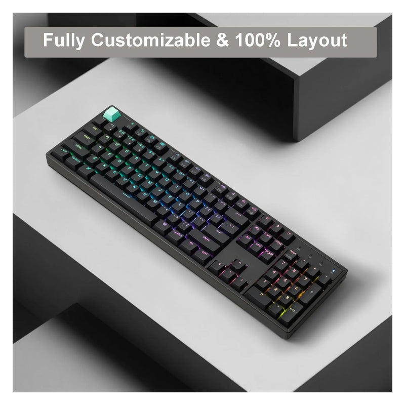 Keychron K10 HE Wireless 80% Wireless Mechanical Keyboard - Bluetooth / 2.4GHz (Arabic Layout) / Black