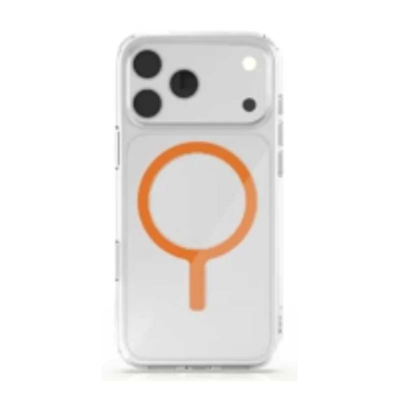 UNIQ Hybrid ClearVue Classic MagClick Charging Case for Apple iPhone 17 Pro Max – Orange