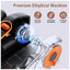 Black Bull Under Desk Elliptical Exercise Machine Ellipse Leg Exerciser with Remote - Black