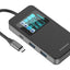 Porodo 6-In-1 Multi-Port USB-C Hub with Smart Digital Display - Gray