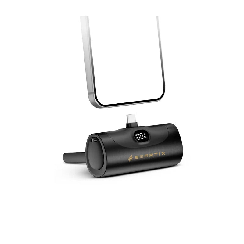 Smartix Power Pro Premium Power Bank - 5000mAh / USB-C / Black