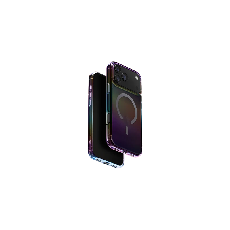 UNIQ Hybrid Iridescia Magclick Charging For Apple iPhone 17 Pro - Midnight Quartz