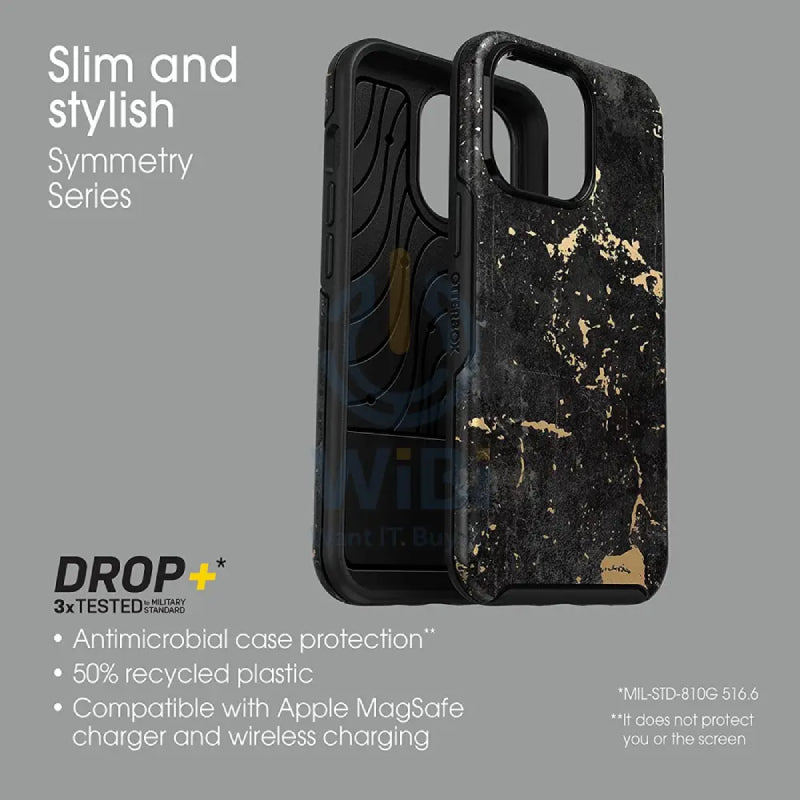 OtterBox iPhone 13 Pro Max / iPhone 12 Pro Max Symmetry Case - Black / Gold