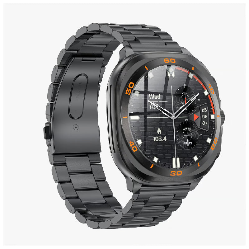 Swiss Military DOM 7 Smart Watch - 1.43’’ AMOLED / Black Metal Strap Smart Watches
