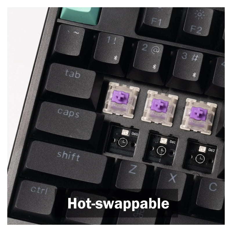 Keychron K10 HE Wireless 80% Wireless Mechanical Keyboard - Bluetooth / 2.4GHz (Arabic Layout) / Black