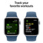 Apple Watch SE (2nd Gen) with Sport Band - LTPO OLED / 44mm / Medium/Large / Bluetooth / Wi-Fi / Denim Blue Smart