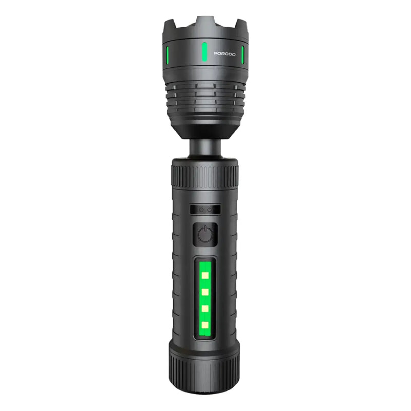 Porodo Lifestyle Orbit Multi-Color Laser Torch with Power Bank Function - Black