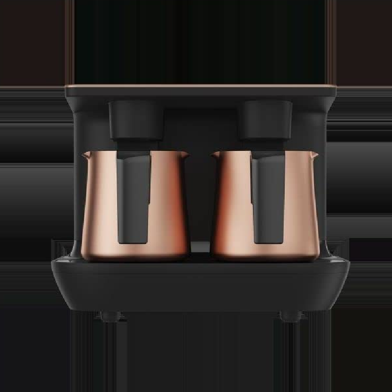 Beko Telve Duo Turkish Coffee Machine, 1050W, 1.5 L, TKM8961B - Copper/Black