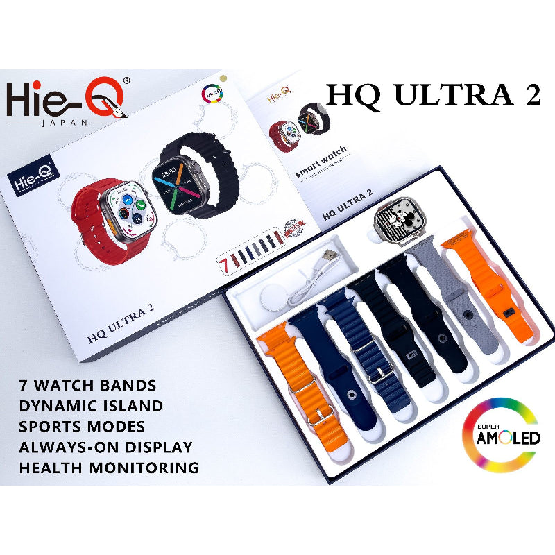 Hie-Q ULTRA 2 Smart Watch - 7 Straps Smart Watches