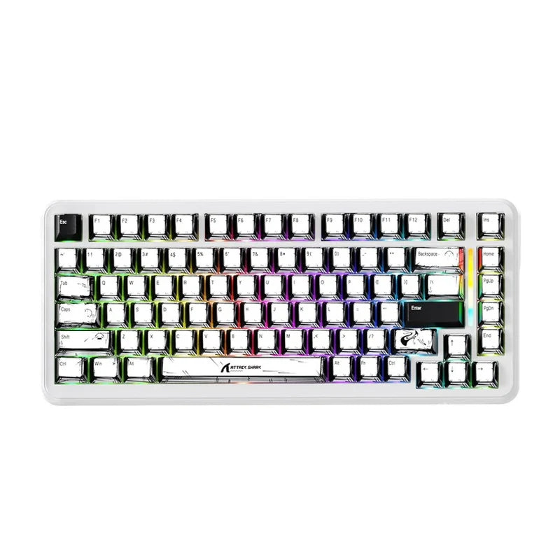 لوحة مفاتيح ألعاب ميكانيكية هجينة ستيل سيريز أبيكس 5، سلكية، RGB، باللون الأسود
