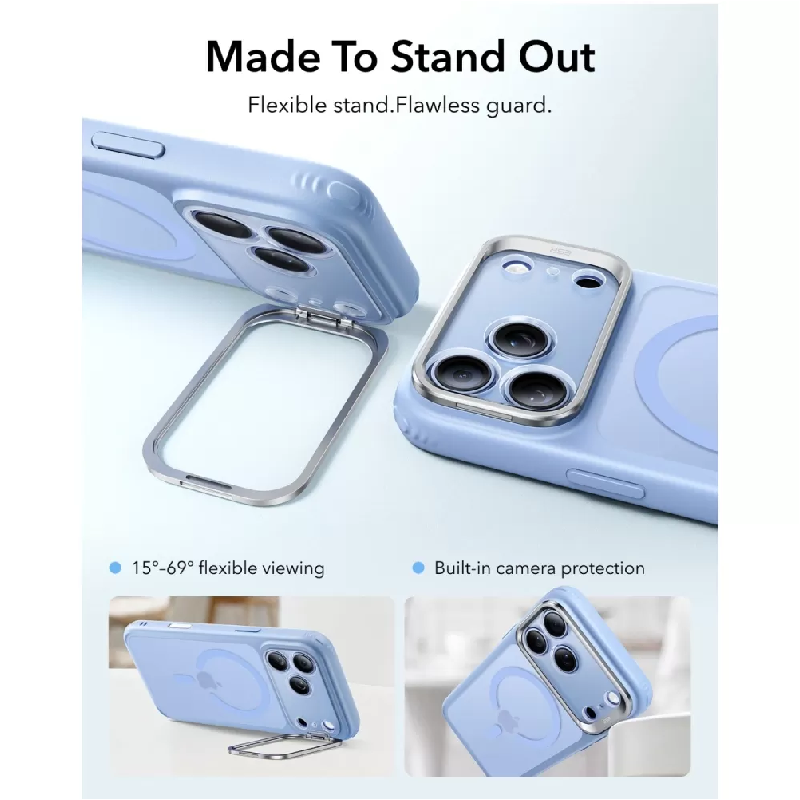 ESR Classic Hybrid Magnetic Case for Apple iPhone 18 Pro Max/ 17 Pro Max - Frosted Light Blue