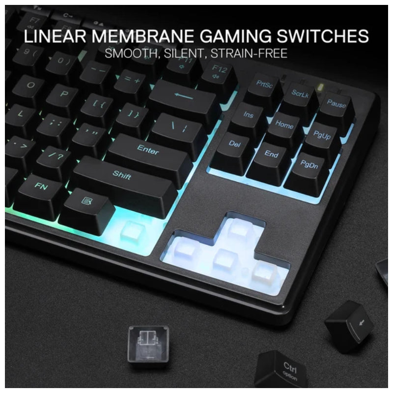 Redragon SHIVA K516 PRO Gaming Keyboard - 87 Keys / Wireless/Wired / Black