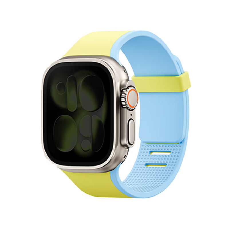 Uniq Revix IV Reversible Magnetic Strap For Apple Watch 49/46/45/44mm - Lime Spritz/Blue Surge