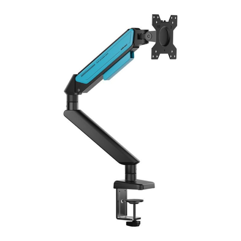 AndaSeat Stealth II A6D Ergonomic Single Monitor Arm - 17"-32" Inch / Black/Blue