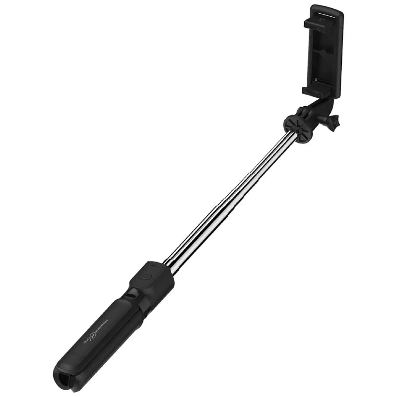 Porodo Blue Flexi Selfie Stick Tripod with Foldable Tripod Base - Black