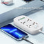 وصلة كهرباء انكر - 3 منافذ / USB / USB-C / ابيض