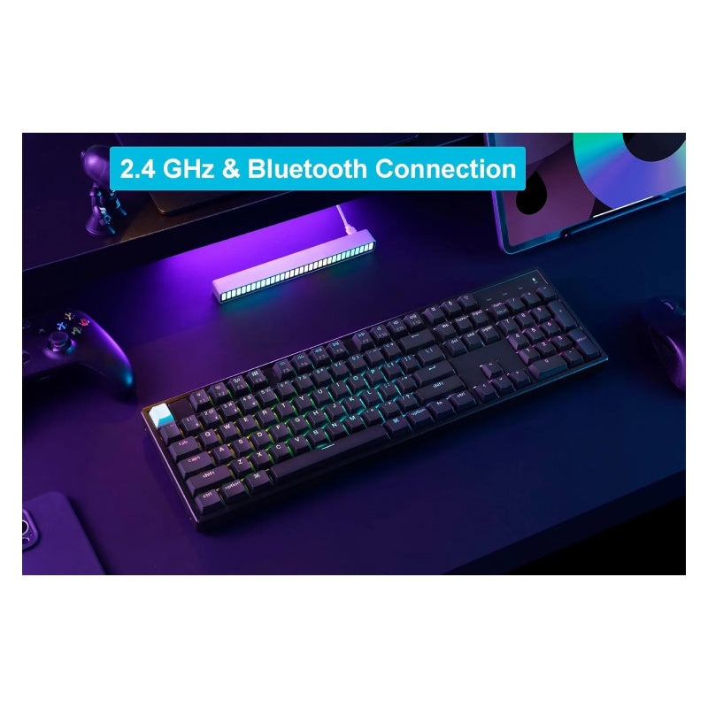 Keychron K10 HE Wireless 80% Wireless Mechanical Keyboard - Bluetooth / 2.4GHz (Arabic Layout) / Black