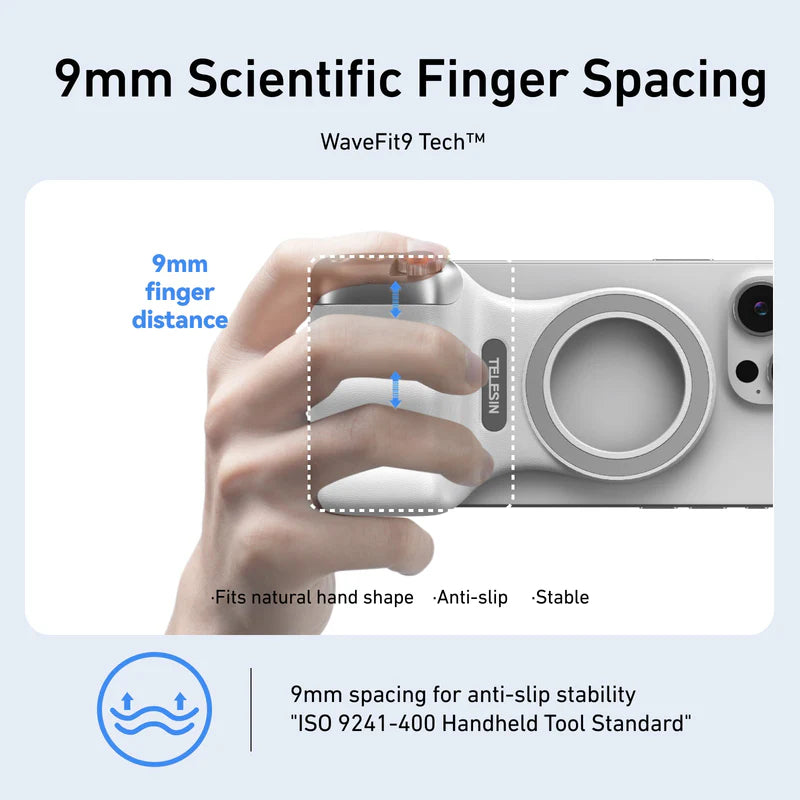 TELESIN Fun Shot Magnetic Grip - 130mAh / White