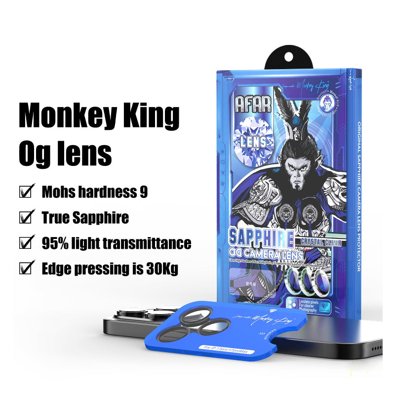 Monkey King Sapphire OG Camera Lens For Apple iPhone 17 Pro/17 Pro Max - Silver