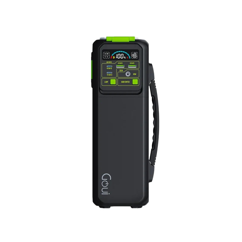 GOUI Beast Power Station with LED Flash Light - 200W / USB-A / USB-C / Black