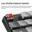 Keychron K5 Max QMK/VIA Ultra-slim Wireless Mechanical Keyboard With Red Switch - Arabic Layout