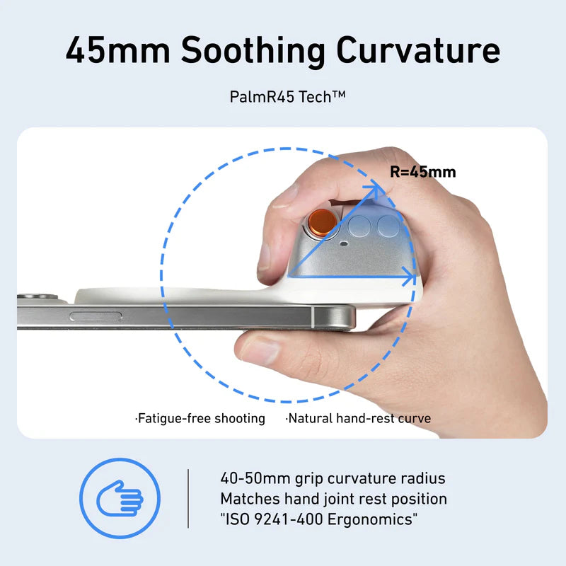 TELESIN Fun Shot Magnetic Grip - 130mAh / White