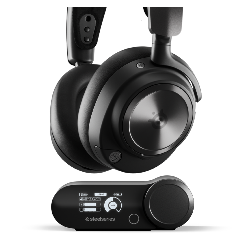 SteelSeries Arctis Nova Pro Omni ANC Gaming Headphones - On-Ear / Wireless / Black