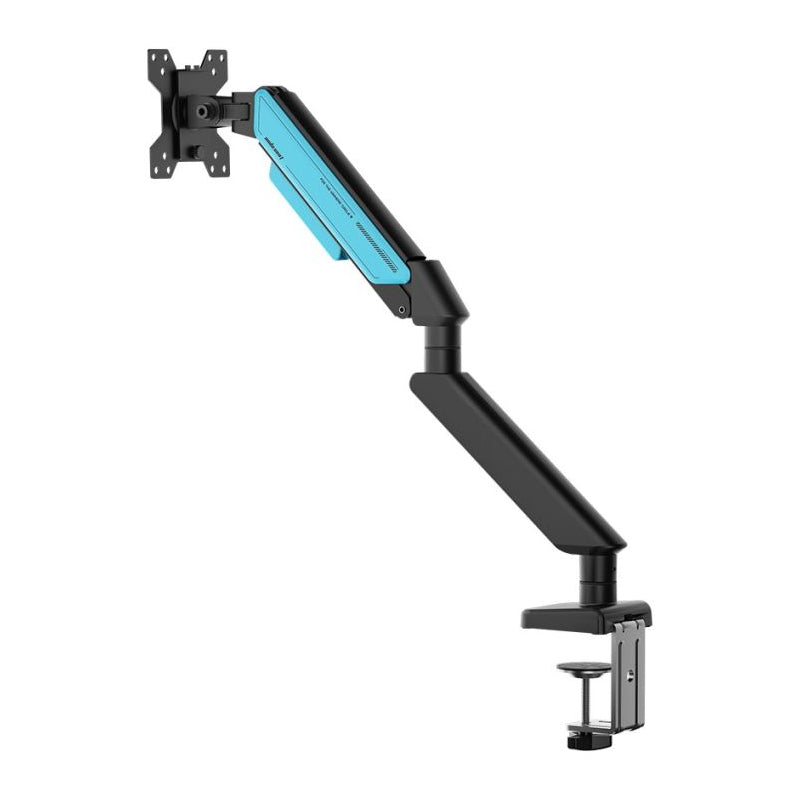 AndaSeat Stealth II A6D Ergonomic Single Monitor Arm - 17"-32" Inch / Black/Blue