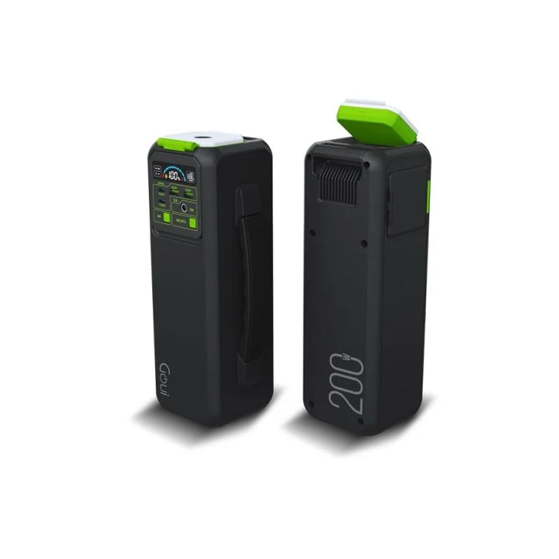 GOUI Beast Power Station with LED Flash Light - 200W / USB-A / USB-C / Black