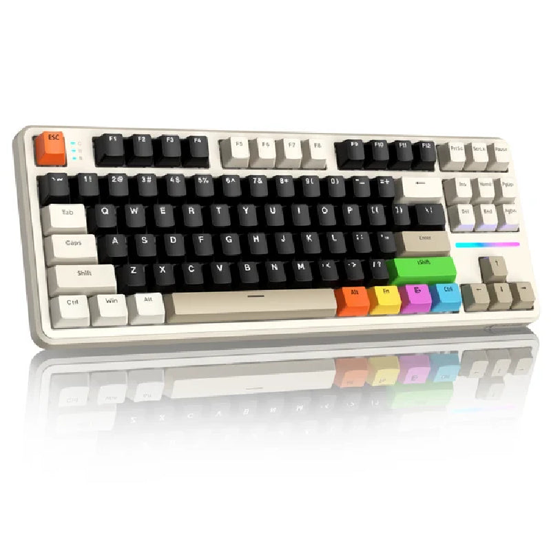 لوحة مفاتيح ألعاب ميكانيكية هجينة ستيل سيريز أبيكس 5، سلكية، RGB، باللون الأسود