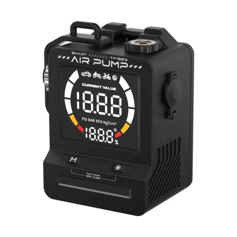 بيسوس ضاغط هواء منفاخ صغير - 0.2-150 PSI / 18 سم / 30 لتر / دقيقة / أسود