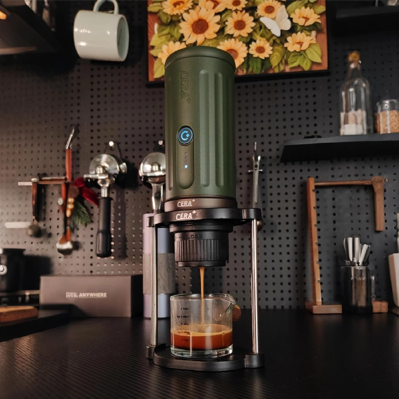 CERA+ PCMO3S Portable Coffee Machine - 4500mAh / Green